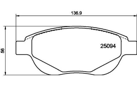 Kit de plaquettes de frein, frein à disque 8DB 355 015-381 Hella, Image 4