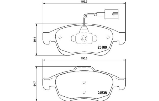 Kit de plaquettes de frein, frein à disque 8DB 355 015-521 Hella, Image 4