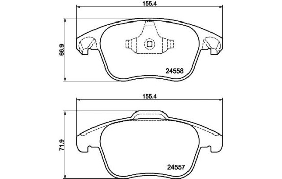 Kit de plaquettes de frein, frein à disque 8DB 355 015-561 Hella, Image 7