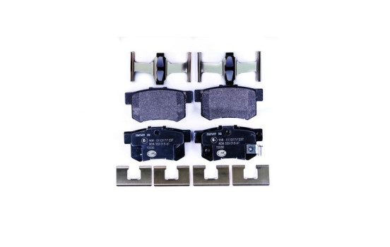 Kit de plaquettes de frein, frein à disque 8DB 355 015-611 Hella