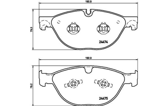 Kit de plaquettes de frein, frein à disque 8DB 355 015-701 Hella, Image 4