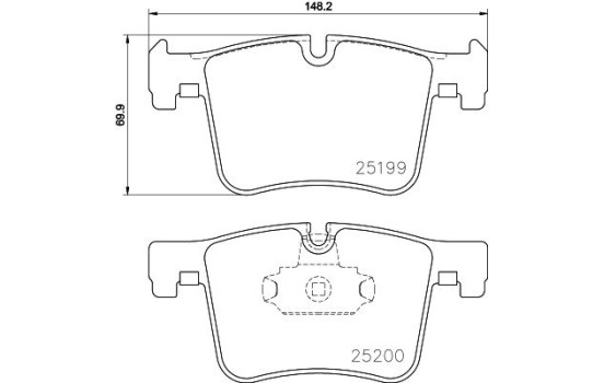 Kit de plaquettes de frein, frein à disque 8DB 355 015-781 Hella, Image 4