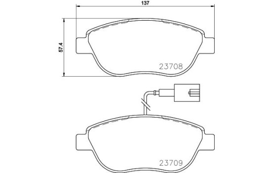 Kit de plaquettes de frein, frein à disque 8DB 355 015-791 Hella, Image 7