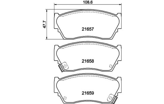 Kit de plaquettes de frein, frein à disque 8DB 355 016-351 Hella, Image 4