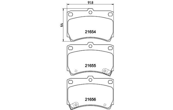 Kit de plaquettes de frein, frein à disque 8DB 355 016-431 Hella, Image 4