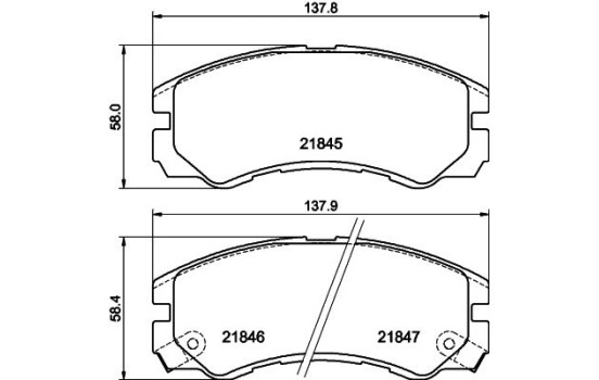 Kit de plaquettes de frein, frein à disque 8DB 355 016-611 Hella, Image 4