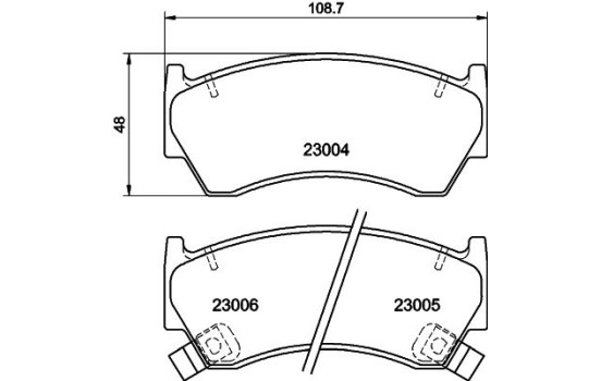 Kit de plaquettes de frein, frein à disque 8DB 355 016-661 Hella, Image 4
