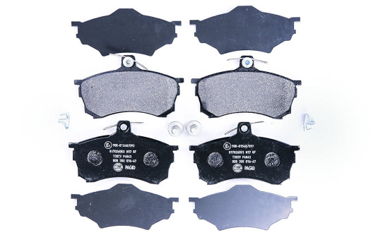 Kit de plaquettes de frein, frein à disque 8DB 355 016-671 Hella