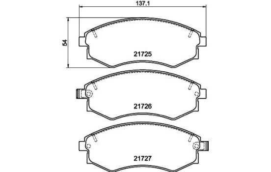 Kit de plaquettes de frein, frein à disque 8DB 355 016-691 Hella, Image 4