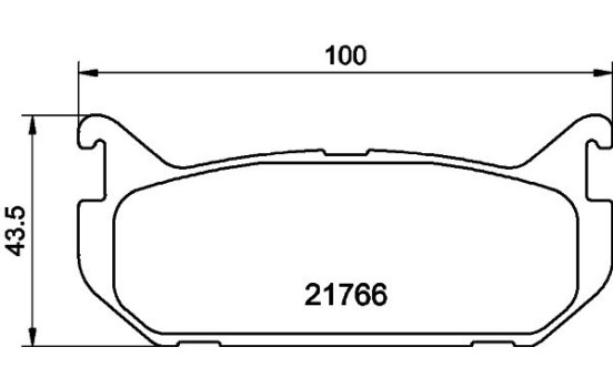 Kit de plaquettes de frein, frein à disque 8DB 355 016-711 Hella, Image 4