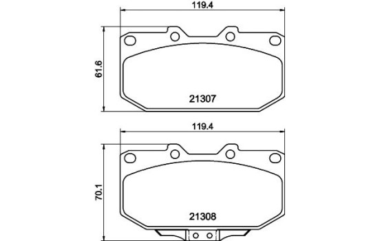 Kit de plaquettes de frein, frein à disque 8DB 355 016-791 Hella, Image 3