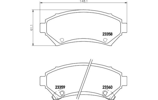 Kit de plaquettes de frein, frein à disque 8DB 355 016-951 Hella, Image 4