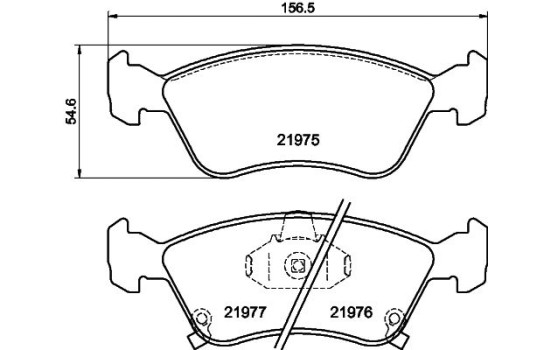 Kit de plaquettes de frein, frein à disque 8DB 355 016-981 Hella, Image 4