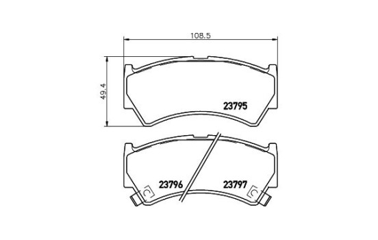 Kit de plaquettes de frein, frein à disque 8DB 355 017-031 Hella, Image 4