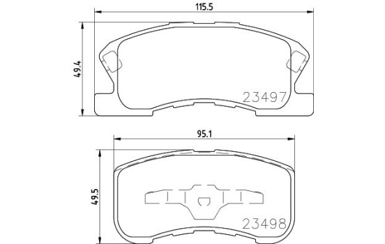 Kit de plaquettes de frein, frein à disque 8DB 355 017-111 Hella, Image 7