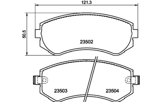 Kit de plaquettes de frein, frein à disque 8DB 355 017-201 Hella, Image 4