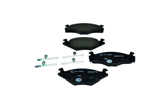 Kit de plaquettes de frein, frein à disque 8DB 355 017-501 Hella