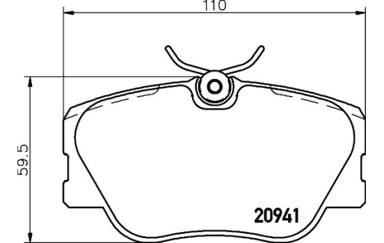 Kit de plaquettes de frein, frein à disque 8DB 355 017-601 Hella, Image 4