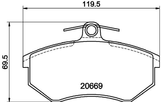 Kit de plaquettes de frein, frein à disque 8DB 355 017-701 Hella, Image 4