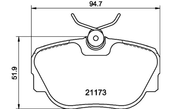 Kit de plaquettes de frein, frein à disque 8DB 355 017-811 Hella, Image 4