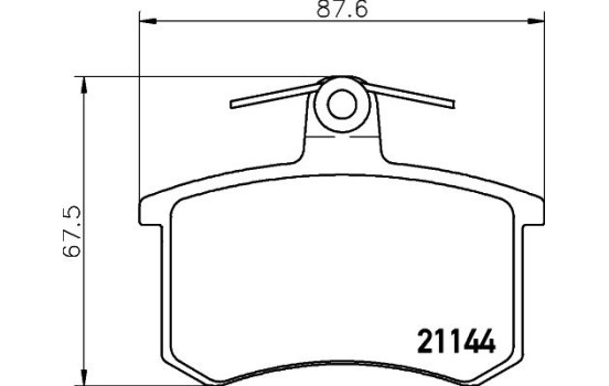 Kit de plaquettes de frein, frein à disque 8DB 355 017-951 Hella, Image 4