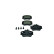 Kit de plaquettes de frein, frein à disque 8DB 355 018-041 Hella