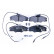 Kit de plaquettes de frein, frein à disque 8DB 355 018-201 Hella