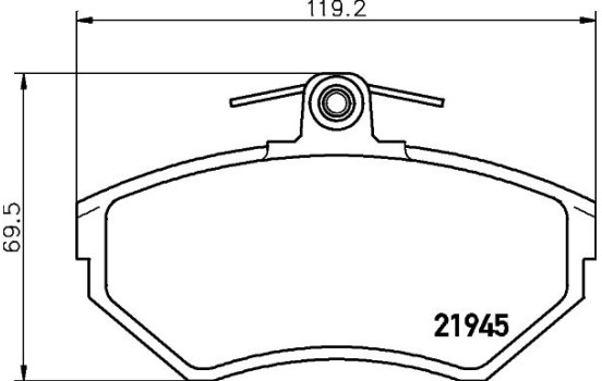 Kit de plaquettes de frein, frein à disque 8DB 355 018-251 Hella, Image 4