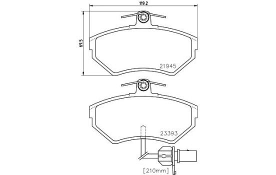 Kit de plaquettes de frein, frein à disque 8DB 355 018-451 Hella, Image 7