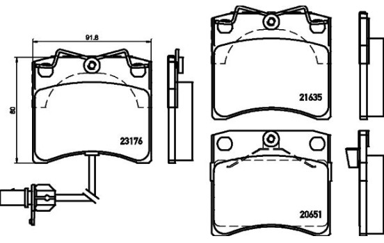 Kit de plaquettes de frein, frein à disque 8DB 355 018-521 Hella, Image 4