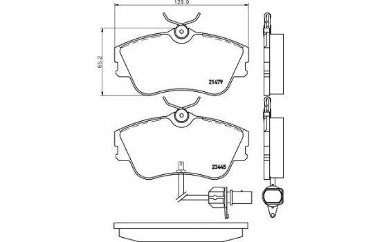 Kit de plaquettes de frein, frein à disque 8DB 355 018-621 Hella, Image 4