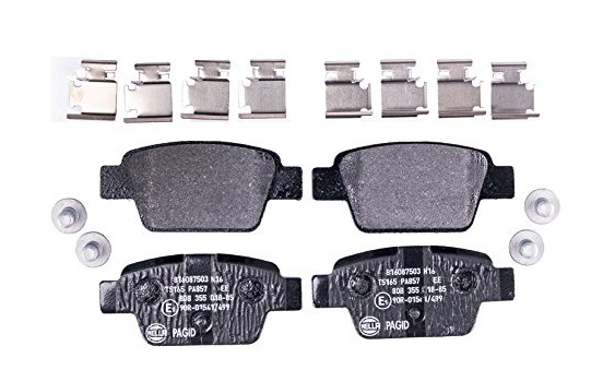 Kit de plaquettes de frein, frein à disque 8DB 355 018-851 Hella