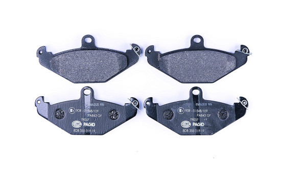Kit de plaquettes de frein, frein à disque 8DB 355 019-191 Hella