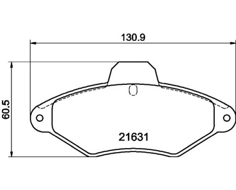 Kit de plaquettes de frein, frein à disque 8DB 355 019-201 Hella Pagid GmbH, Image 4