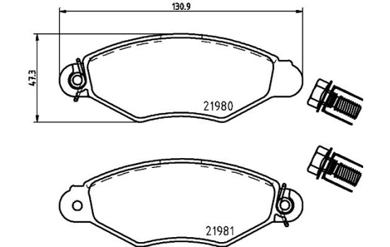 Kit de plaquettes de frein, frein à disque 8DB 355 019-311 Hella, Image 7