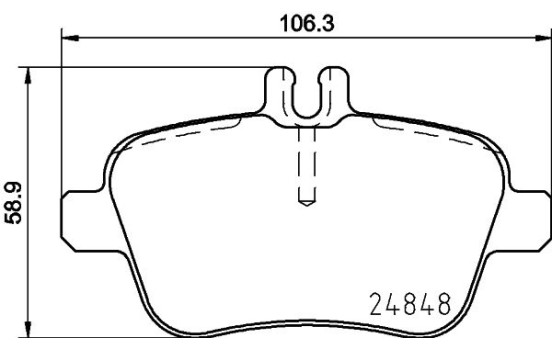 Kit de plaquettes de frein, frein à disque 8DB 355 019-641 Hella