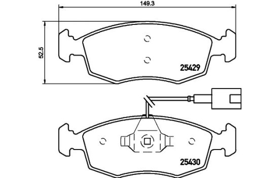Kit de plaquettes de frein, frein à disque 8DB 355 019-651 Hella, Image 4