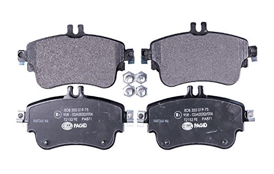 Kit de plaquettes de frein, frein à disque 8DB 355 019-751 Hella