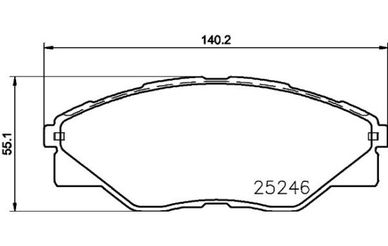 Kit de plaquettes de frein, frein à disque 8DB 355 019-811 Hella, Image 7