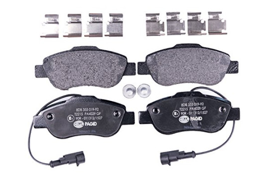 Kit de plaquettes de frein, frein à disque 8DB 355 019-921 Hella