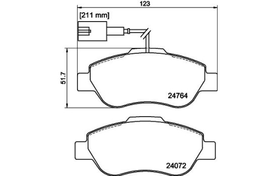 Kit de plaquettes de frein, frein à disque 8DB 355 019-921 Hella, Image 7