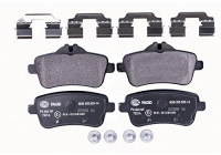 Kit de plaquettes de frein, frein à disque 8DB 355 020-161 Hella