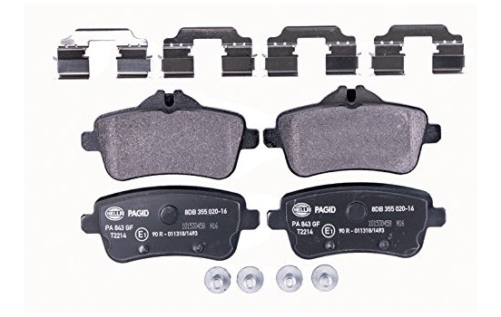 Kit de plaquettes de frein, frein à disque 8DB 355 020-161 Hella