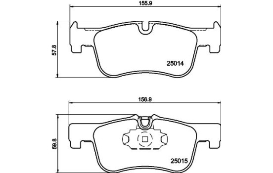 Kit de plaquettes de frein, frein à disque 8DB 355 020-201 Hella, Image 7