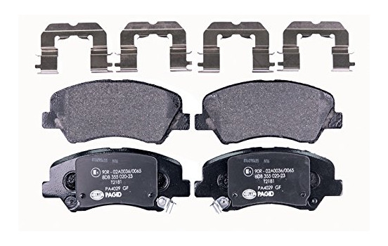 Kit de plaquettes de frein, frein à disque 8DB 355 020-231 Hella