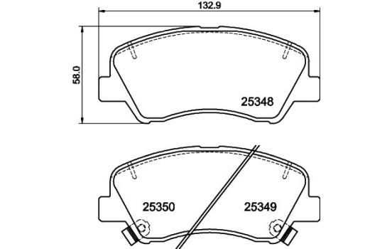 Kit de plaquettes de frein, frein à disque 8DB 355 020-231 Hella, Image 7