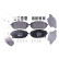 Kit de plaquettes de frein, frein à disque 8DB 355 020-281 Hella