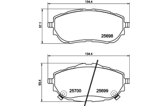 Kit de plaquettes de frein, frein à disque 8DB 355 020-281 Hella, Image 7