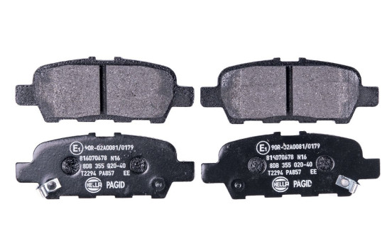 Kit de plaquettes de frein, frein à disque 8DB 355 020-401 Hella