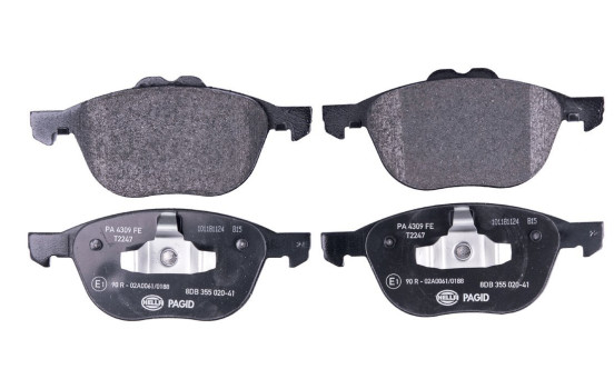 Kit de plaquettes de frein, frein à disque 8DB 355 020-411 Hella